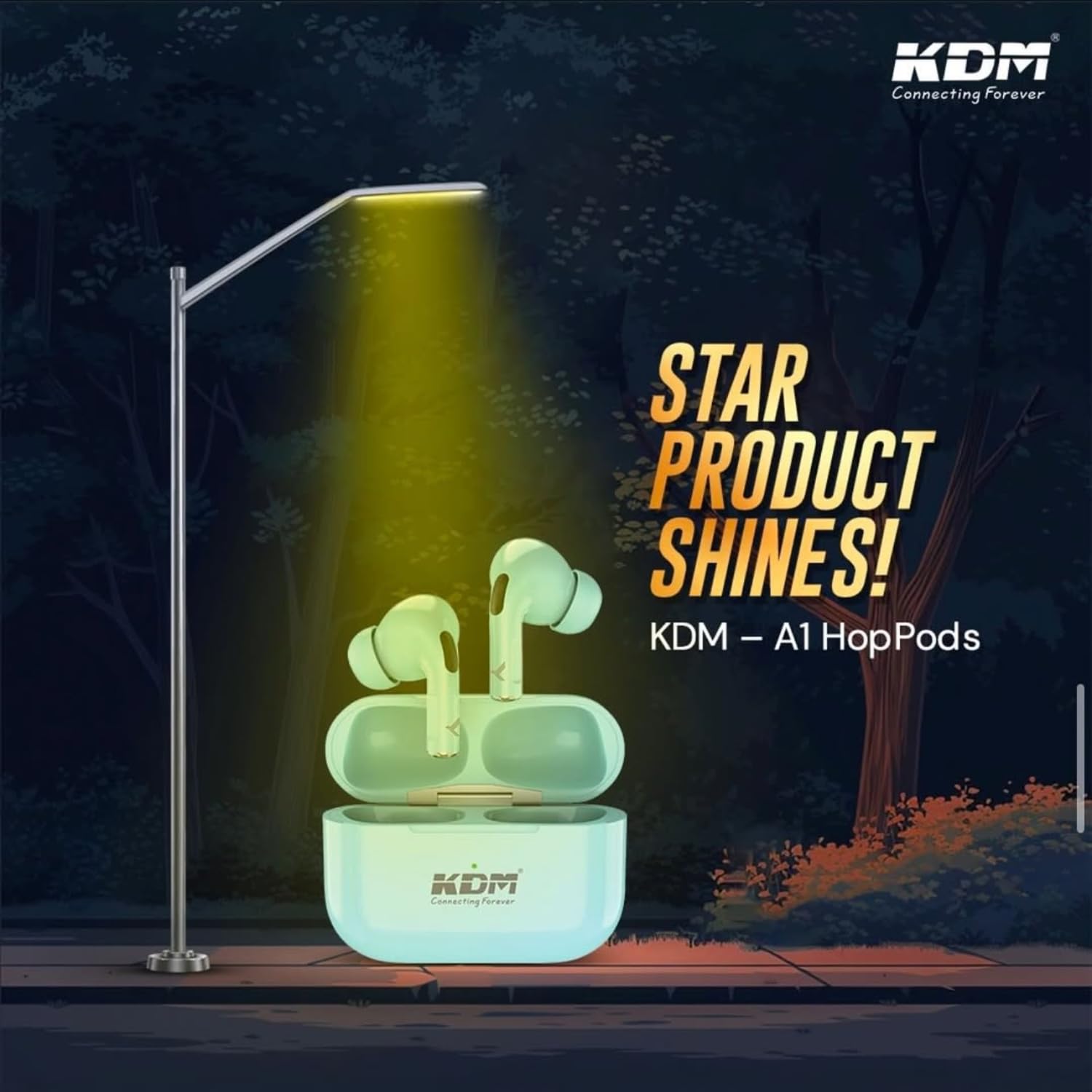 KDM – A1 HOPPODS TWS, Wireless Earbuds, V5.4 BT, ENC Function, Upto 36 Hours - Wireless Earbuds - image 7